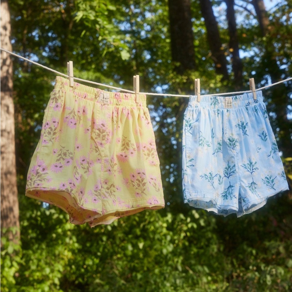 Free People Day to Day Floral Boxer Shorts BNWT